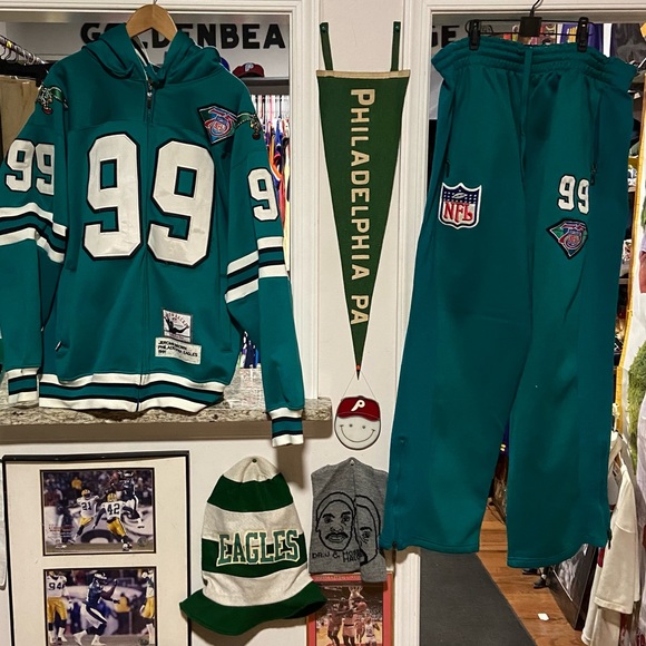 Mitchell & Ness Other - Mitchell and Ness Philadelphia Eagles Jerome Brown Full Sweatsuit/Tracksuit